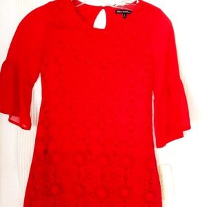 Girls Red lace Dress